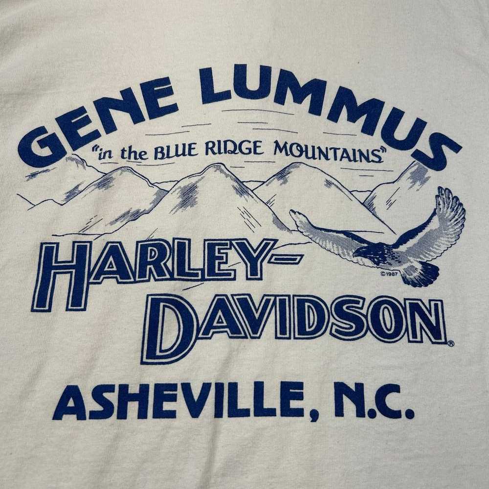 VTG 1987 Harley Davidson Asheville N.C. Gene Lumm… - image 10