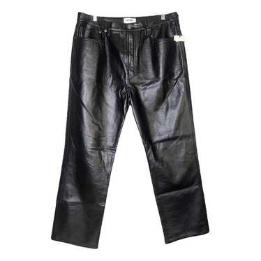 Agolde Vegan leather straight pants