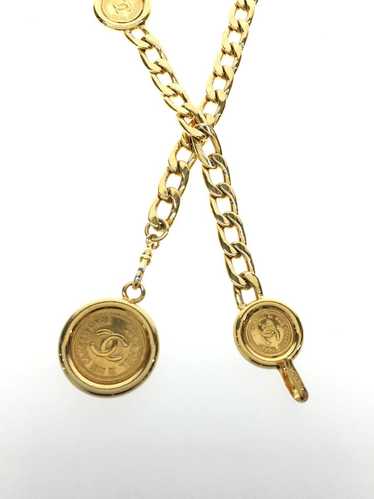Chanel Chain Belt Coco Mark 94 Plated Gold Women's