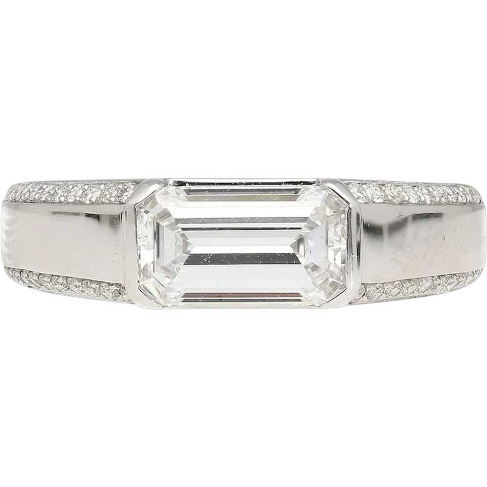 GIA Certified 1.33 Carat Emerald Cut D/VVS2 Diamo… - image 1