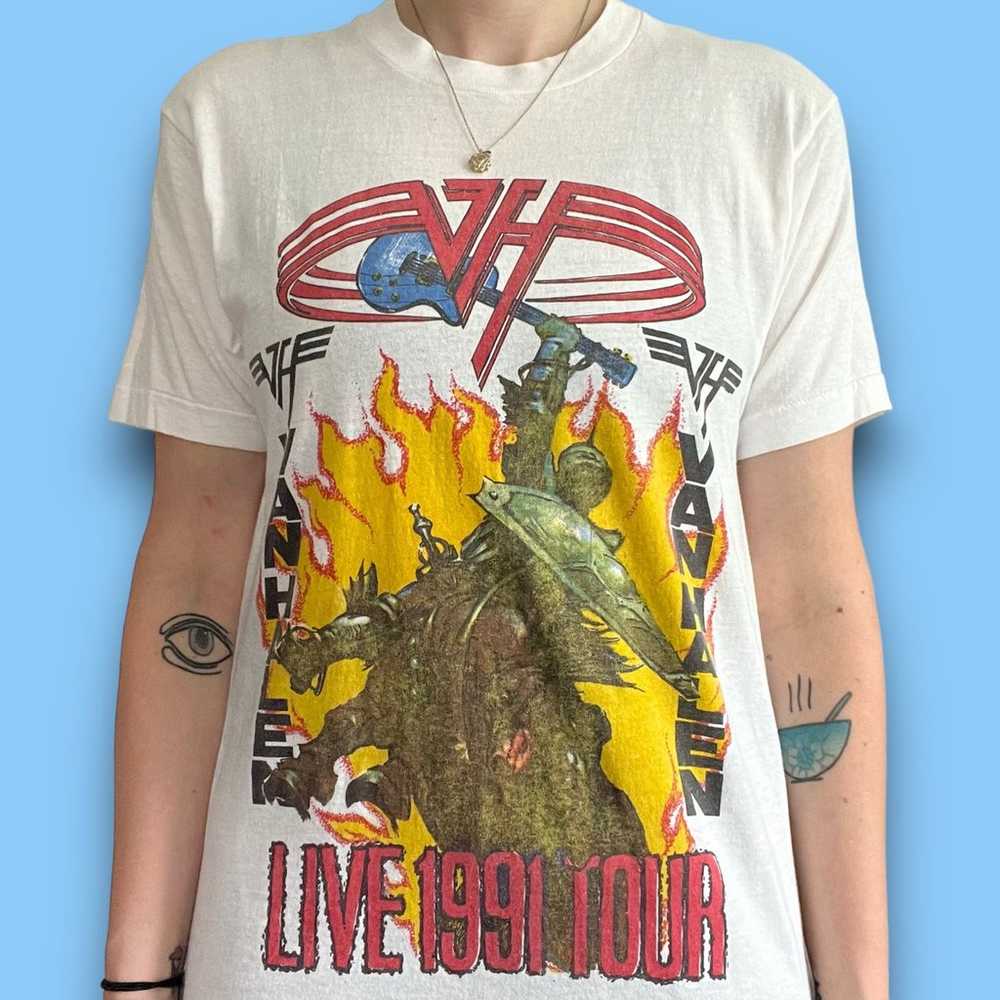 Van Halen Band Live Tour Shirt For Unlawful Carna… - image 1