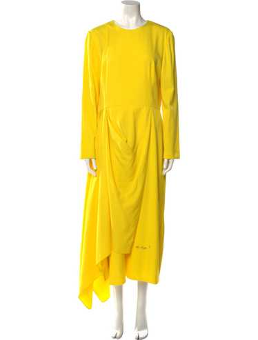 Alexander McQueen Shift Dress Yellow Long Sleeve - image 1