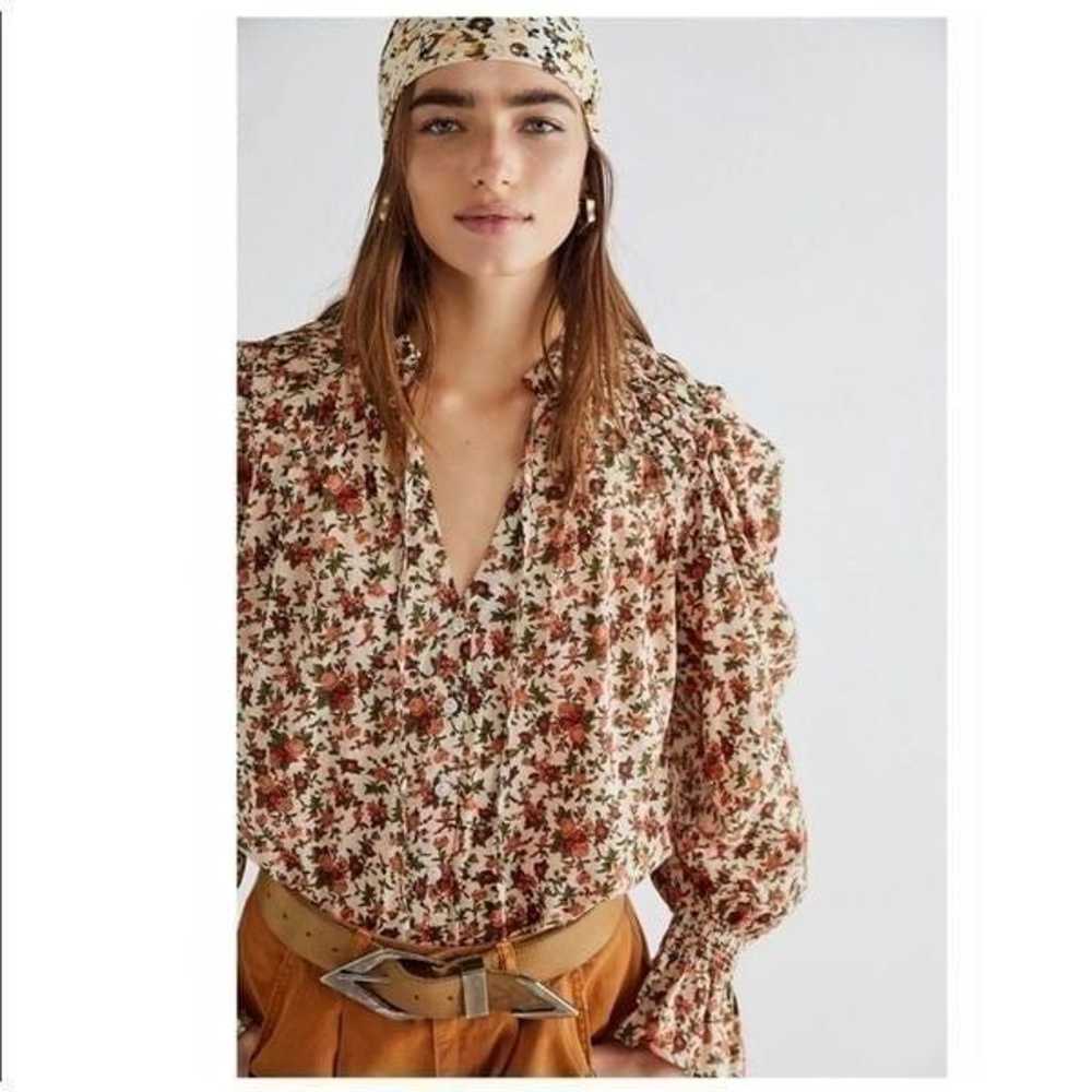Free People Meant To Be Blouse in Vintage Combo s… - image 1