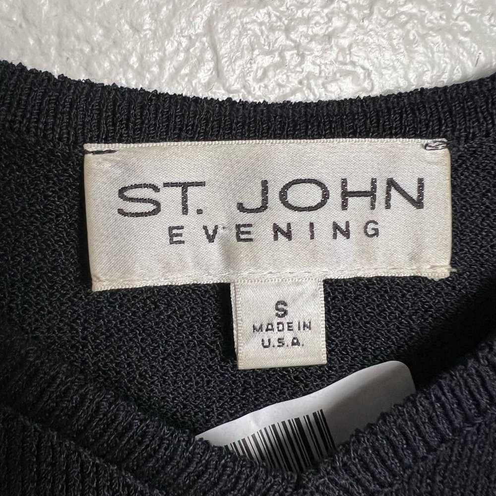 St. John Evening Collection Black Rhinestone Knit… - image 6