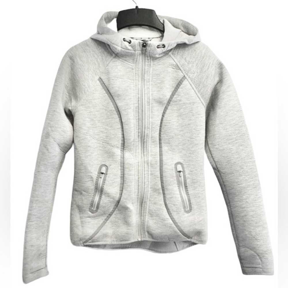 Fuse Gray Full Zip Hoodie Sweatshirt Jacket XS - image 2