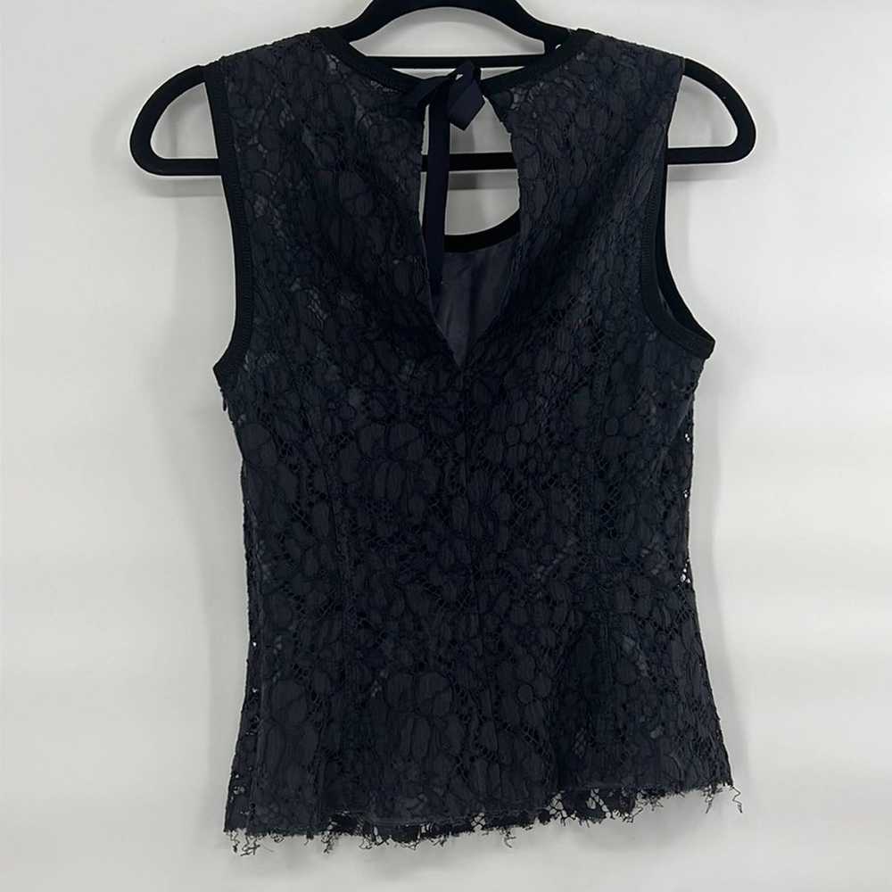 Prada black lace sleeveless top size 42 XS - image 5