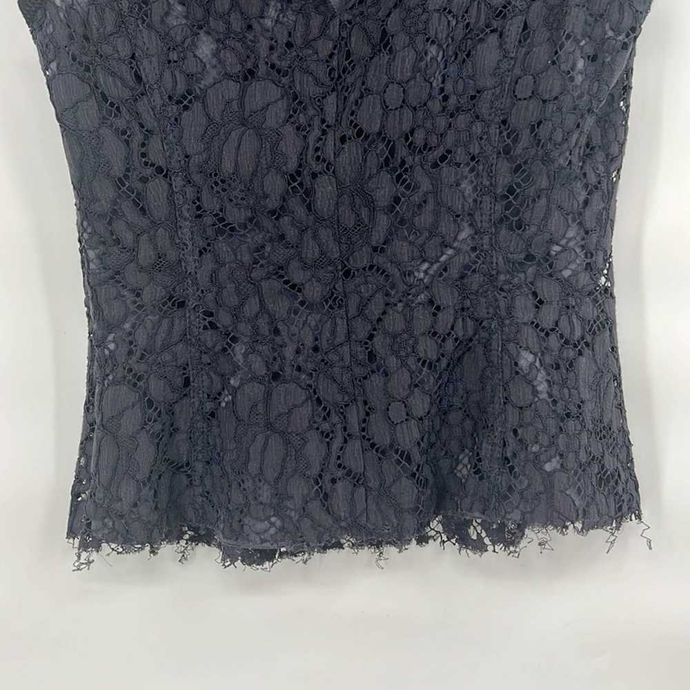 Prada black lace sleeveless top size 42 XS - image 7