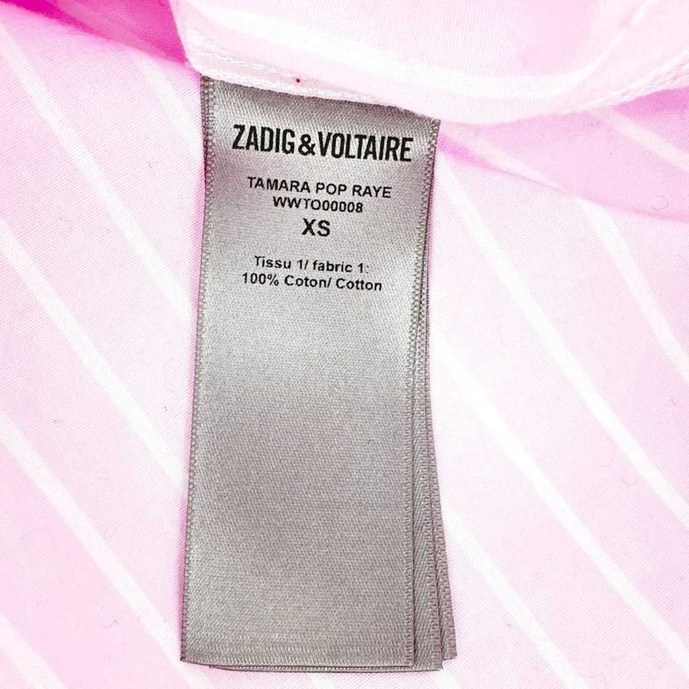 ZADIG & VOLTAIRE Tamara Pop Raye Striped Shirt XS - image 5