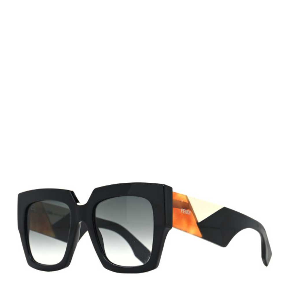 FENDI Facets Square Sunglasses FF 0263/S Black - image 1