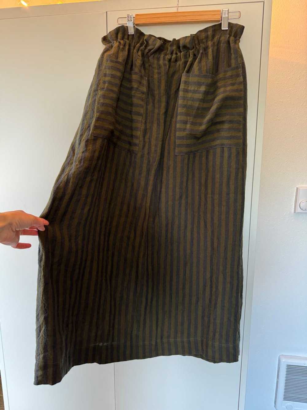 Cawley Studio Joyce skirt in vertical stripe (One… - image 2