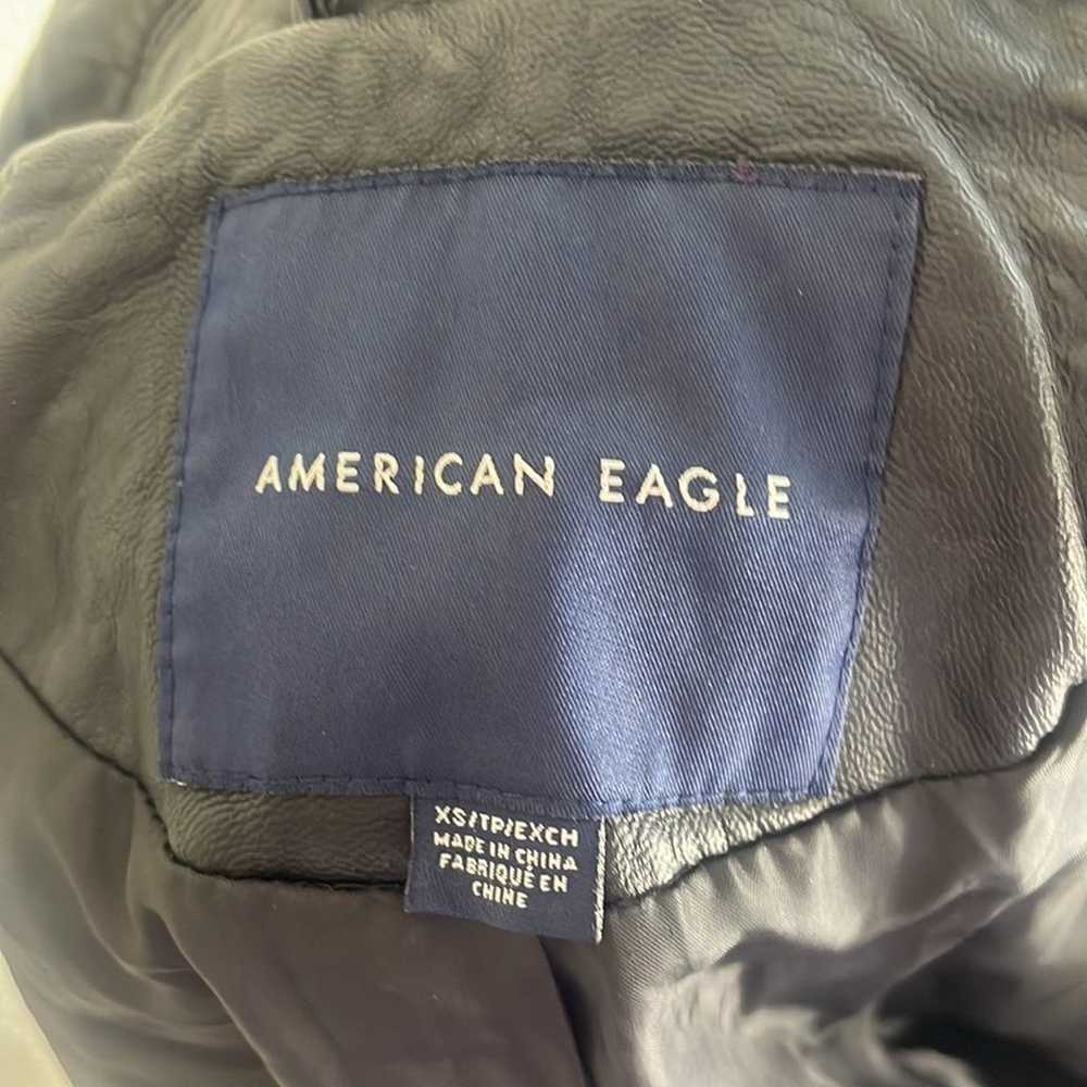American Eagle - Black Leather Jacket - image 8
