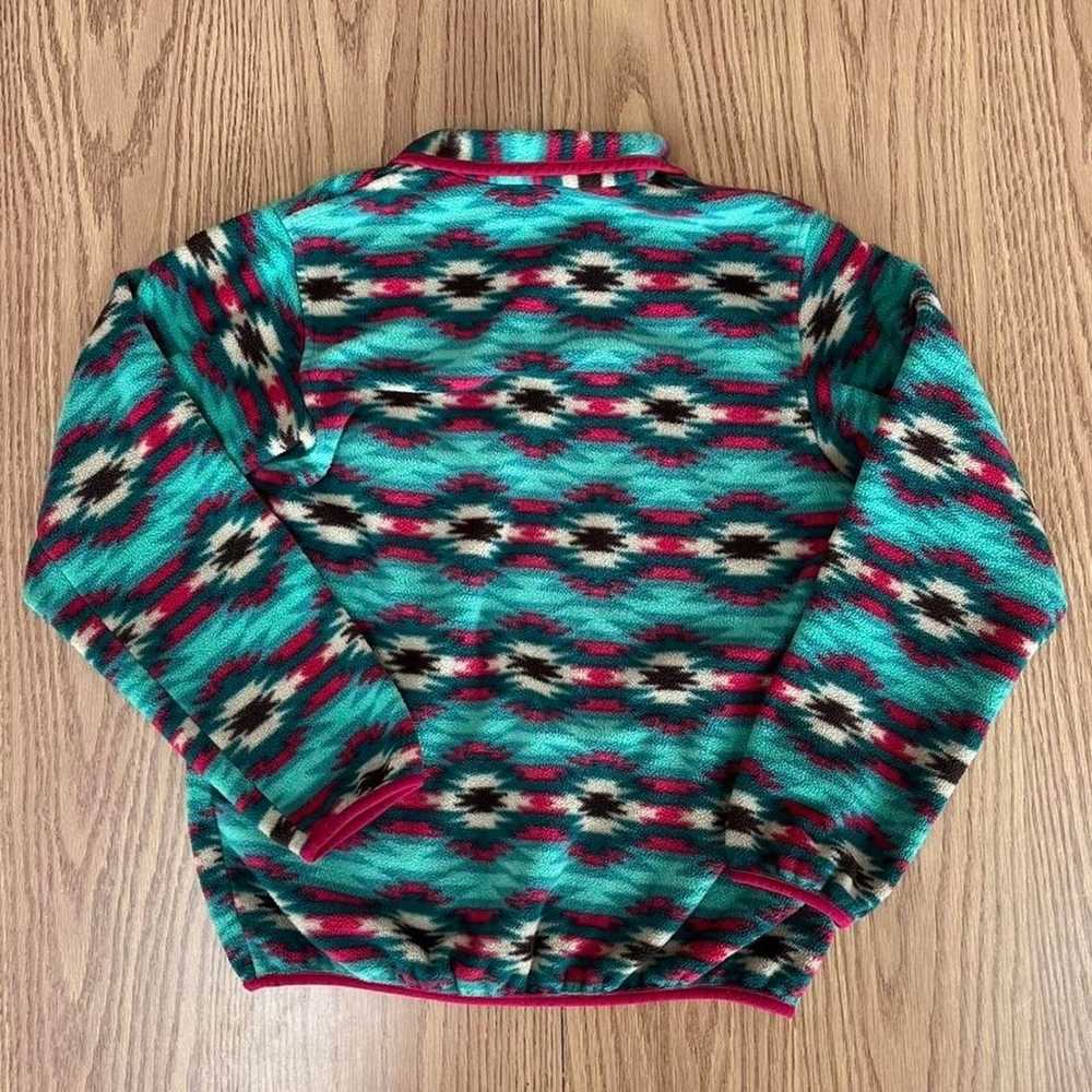 Patagonia Synchilla Blue and Pink Aztec Fleece - image 2