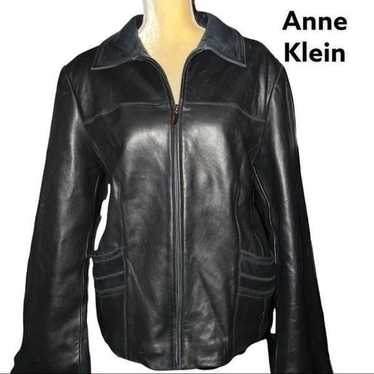 Anne Klein super soft black leather jacket!