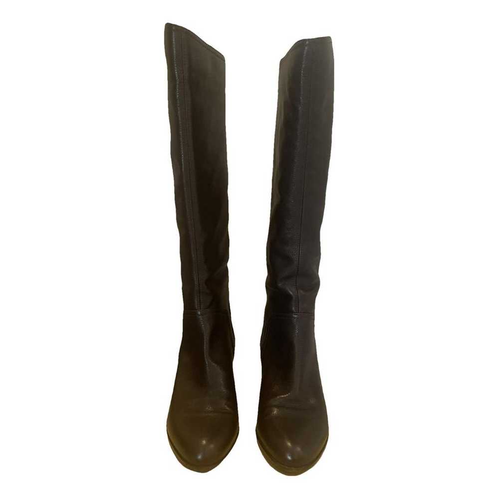 Sergio Rossi Leather riding boots - image 1