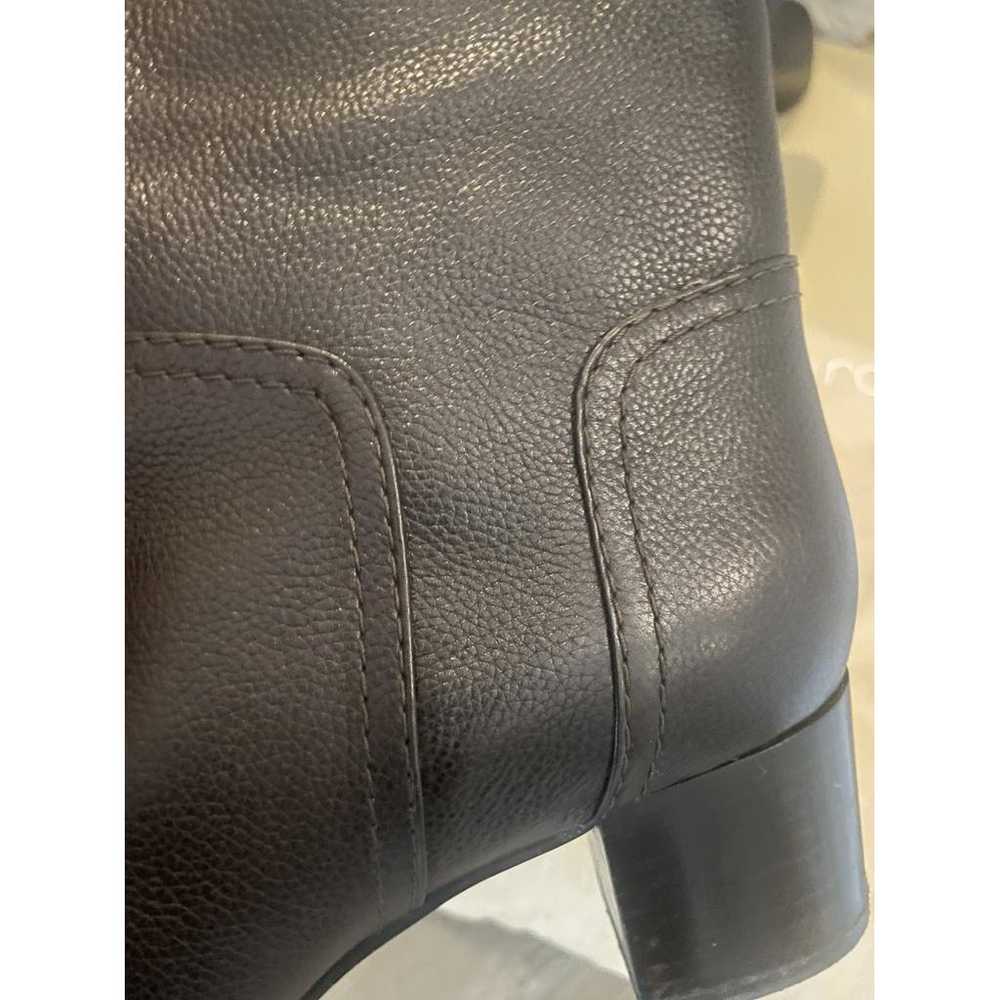 Sergio Rossi Leather riding boots - image 7