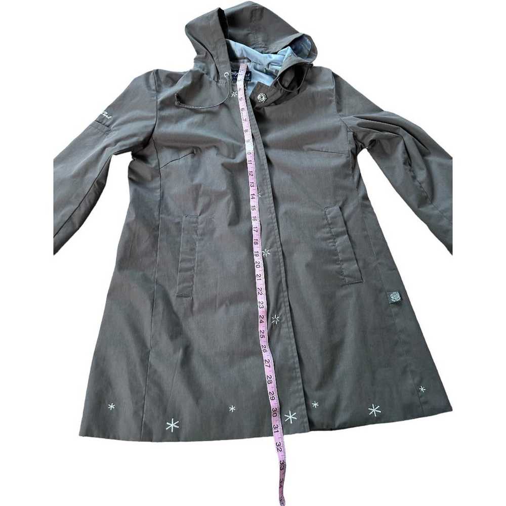 NWOT Rip Curl Gray Hooded Rain Coat Juniors Size … - image 8