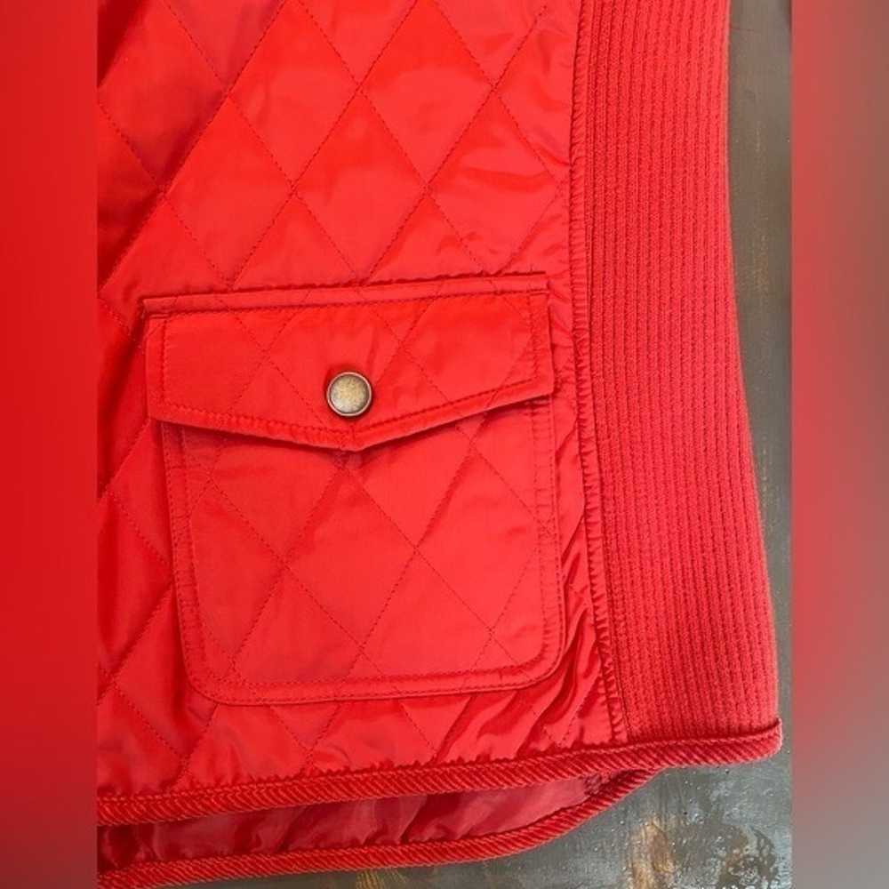Diamond Quilt Vest Burnt Orange Size XL‎ Corduroy… - image 4