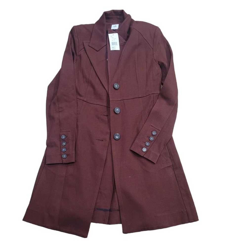NWT CAbi Burgundy Brown The Boss Jacket Size Small - image 2