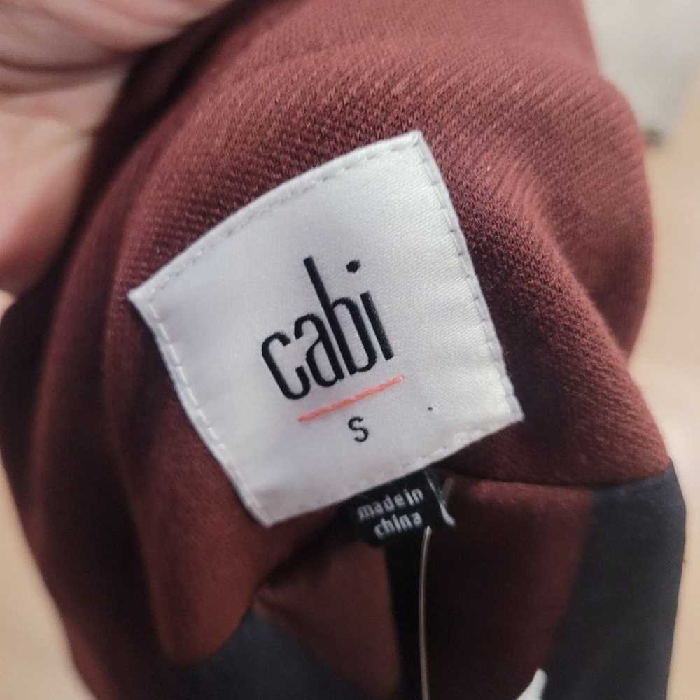NWT CAbi Burgundy Brown The Boss Jacket Size Small - image 6