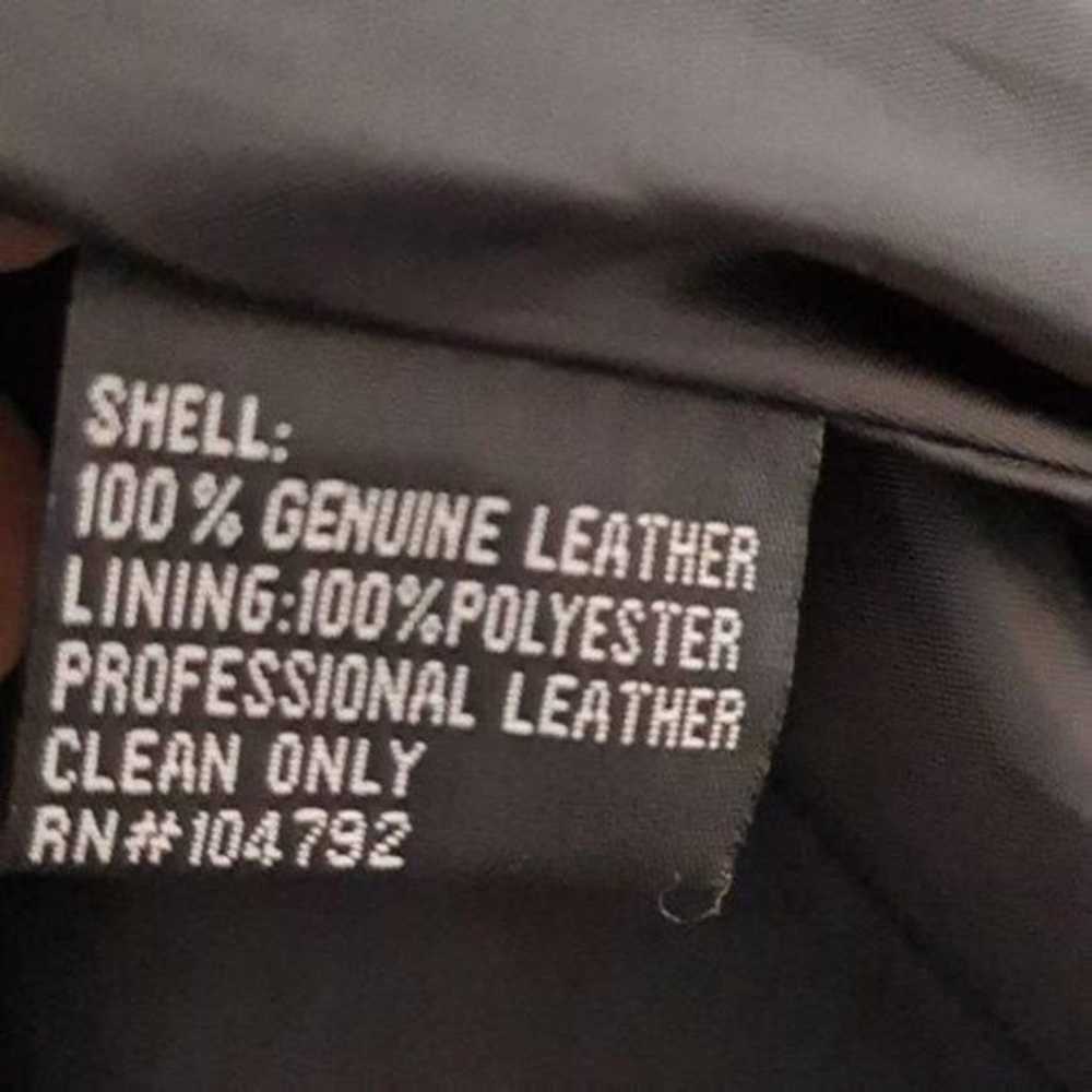 Vintage Leather Jacket Black Size Large - image 2
