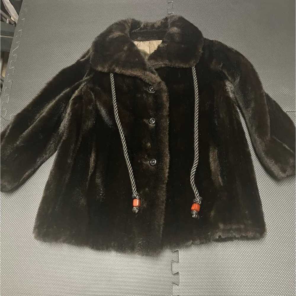 Vintage 70's SEARS-The Fashion Place Brown Fur Co… - image 11