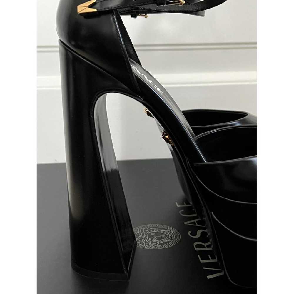 Versace Medusa Aevitas leather heels - image 11