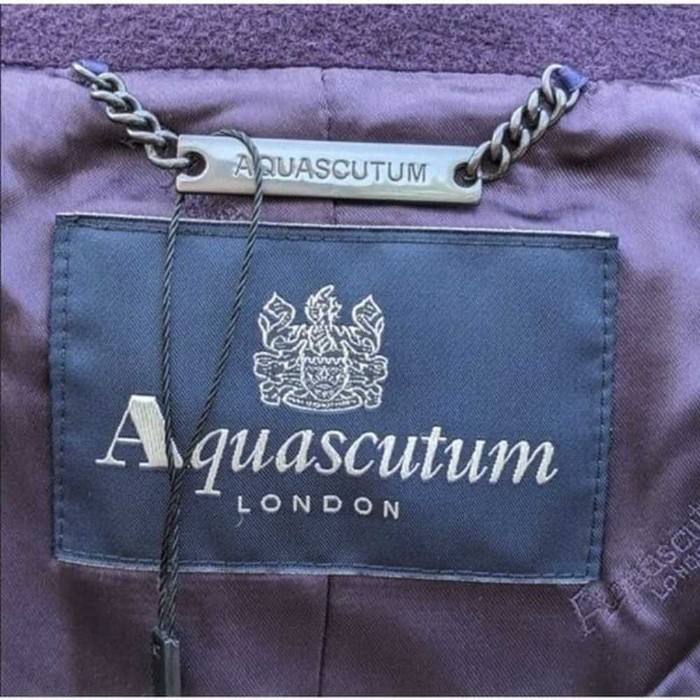 LIKE NEW Aquascutum London Women's Purple Wool & … - image 8