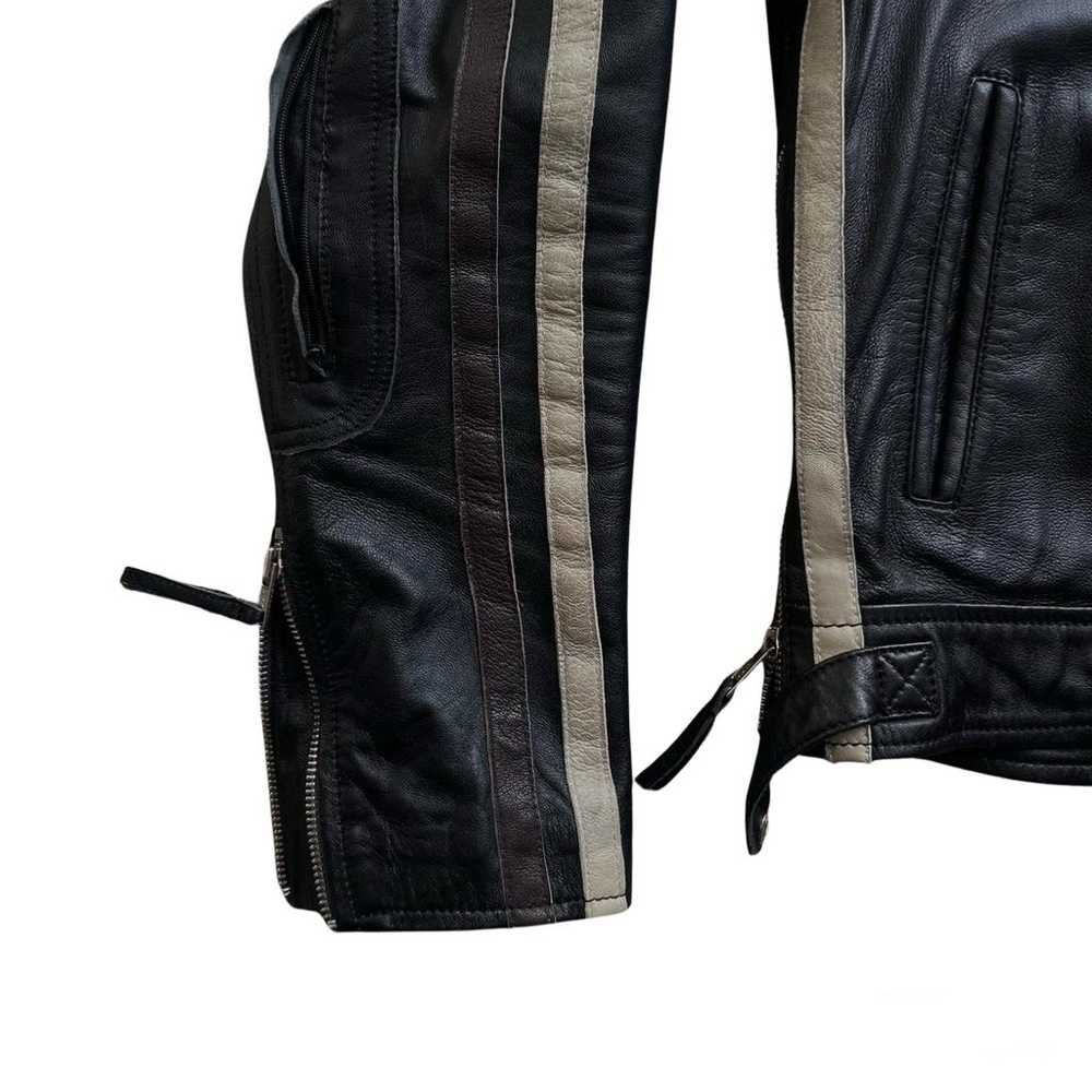 Real Leather Biker Jacket - image 4