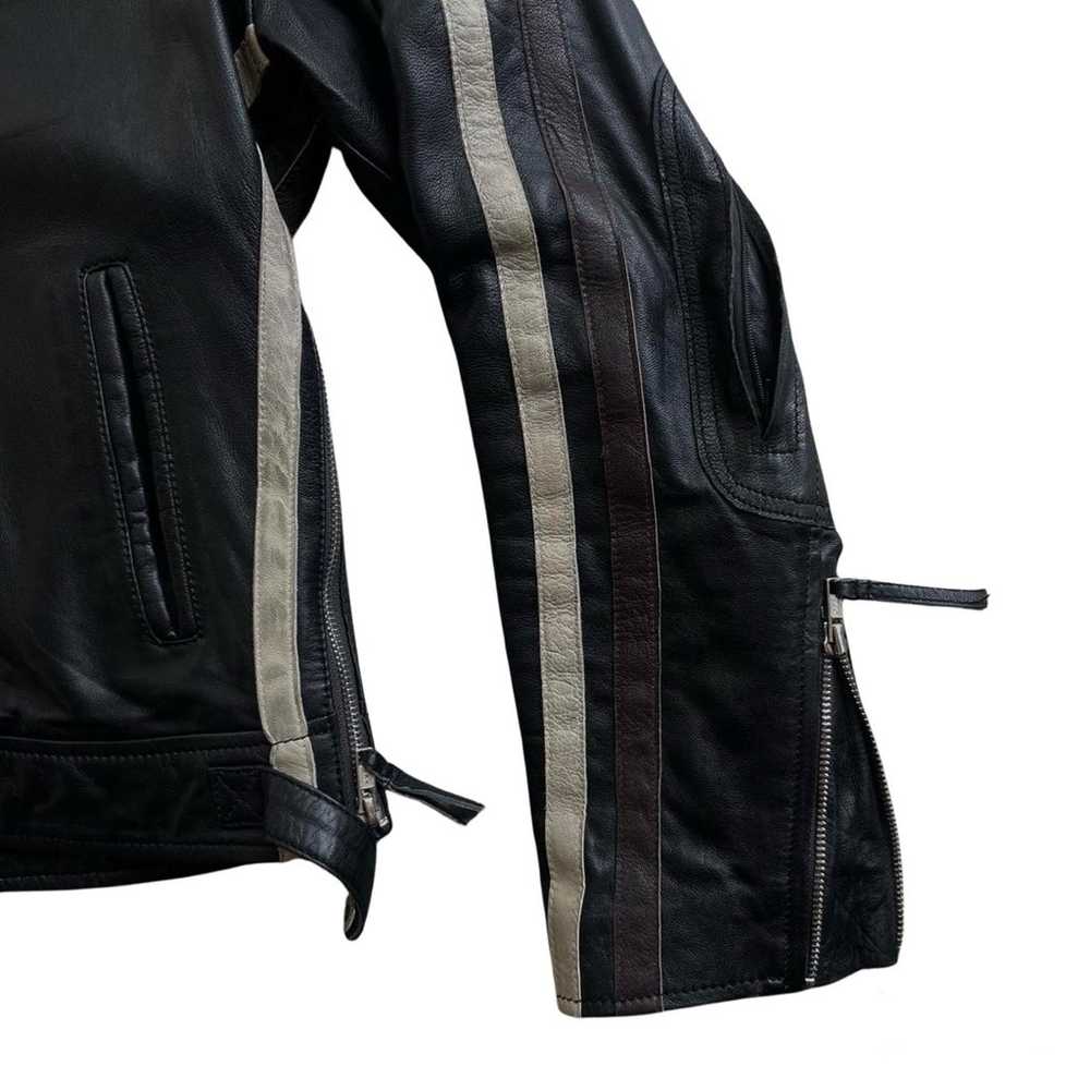 Real Leather Biker Jacket - image 5