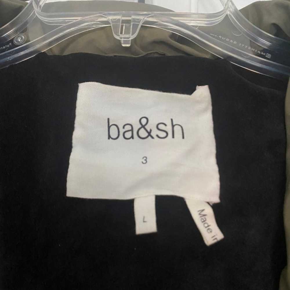 BA&SH designer dayma olive and black puffer jacket - image 2