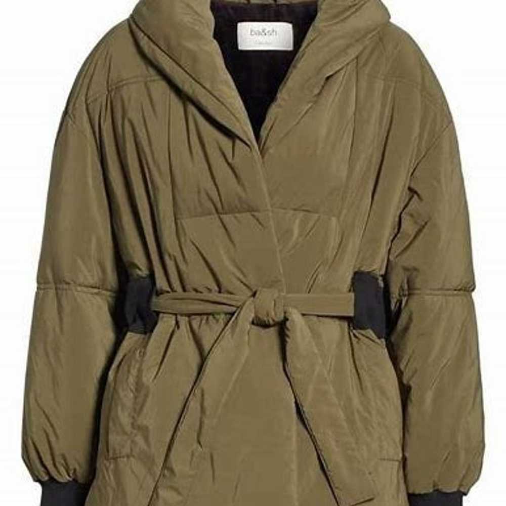 BA&SH designer dayma olive and black puffer jacket - image 7