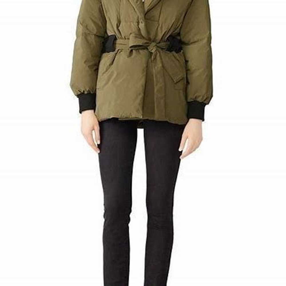 BA&SH designer dayma olive and black puffer jacket - image 8