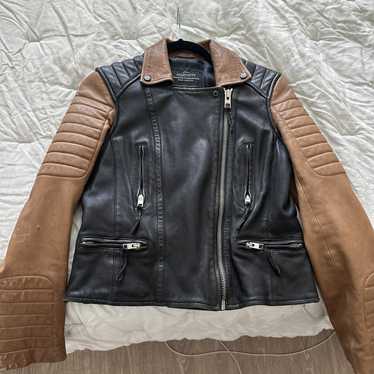 All Saints two-tone leather jacket - image 1