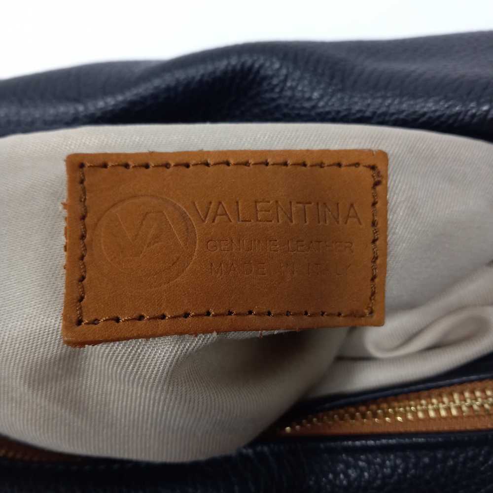 Valentina Black/Brown Pebble Leather Convertible … - image 5