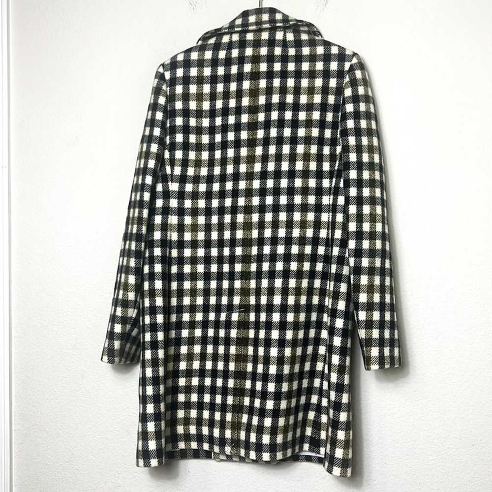 JCrew Oxford Check Double Breast Wool Peacoat - image 4