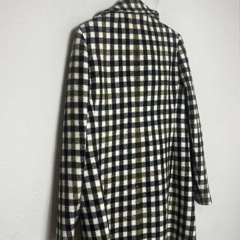JCrew Oxford Check Double Breast Wool Peacoat - image 7