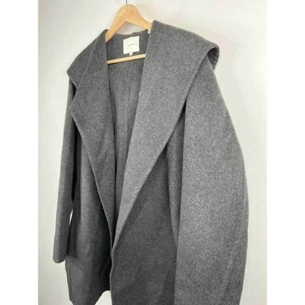 Vince Hooded Wool Blend Women's Coat Heather Char… - image 4