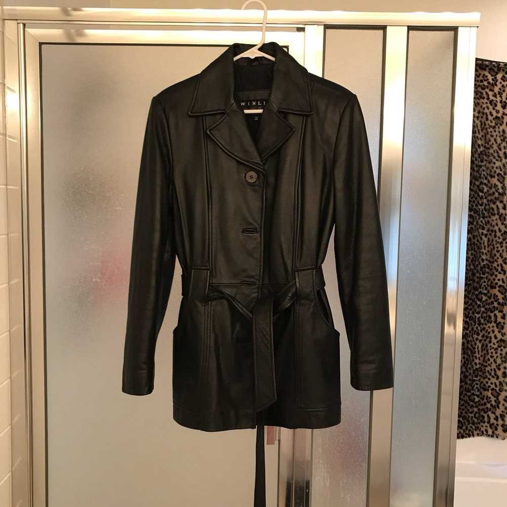 Winlit Leather Coat - image 1