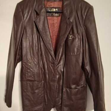 ETIENNE AIGNER LADIES LEATHER JACKET SIZE 16 - image 1