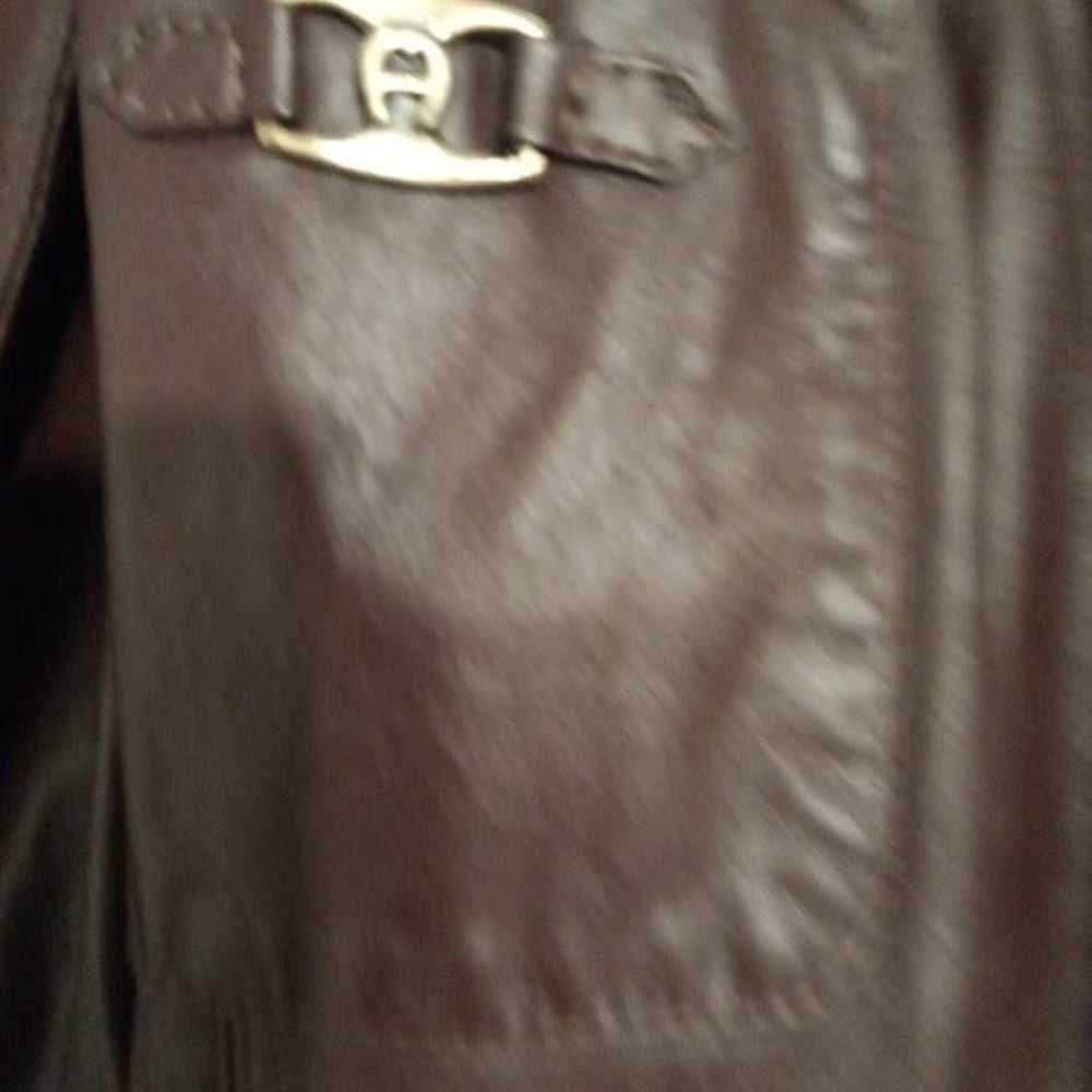 ETIENNE AIGNER LADIES LEATHER JACKET SIZE 16 - image 2