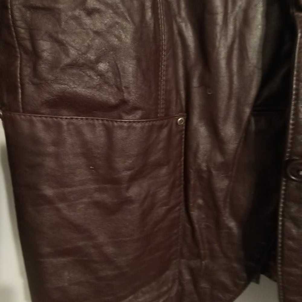 ETIENNE AIGNER LADIES LEATHER JACKET SIZE 16 - image 4