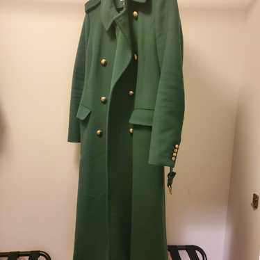 Green michael kors wool coat