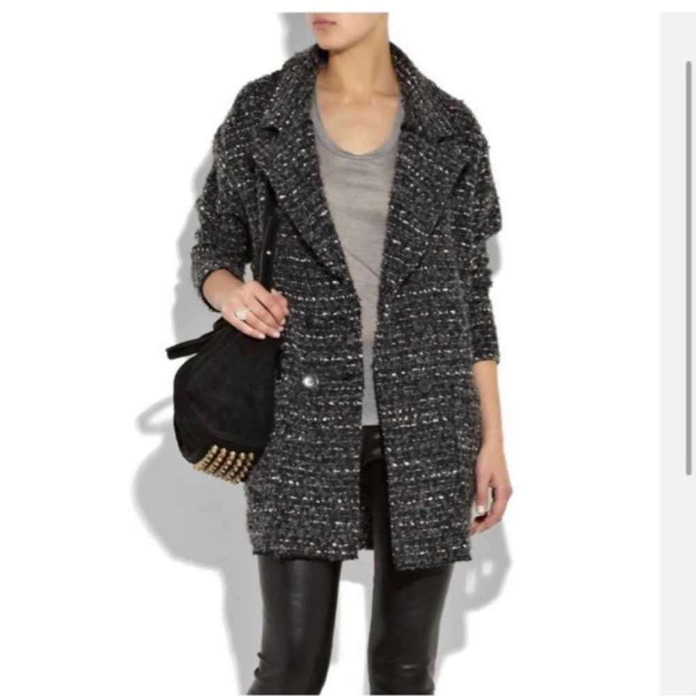 Isabel Marant Etoile Tweed Oversized Coat - image 2