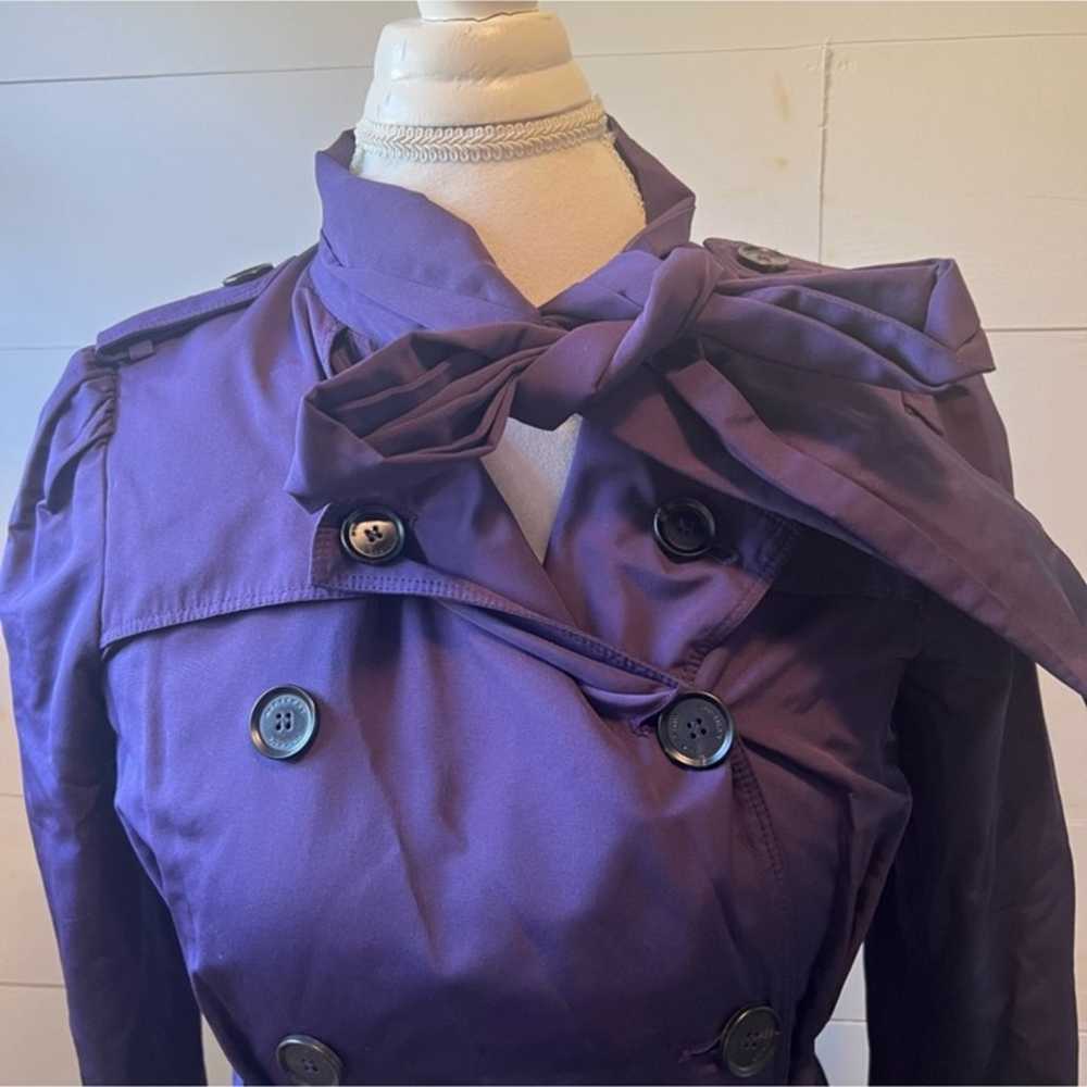Burberry purple Trench Coat - image 4