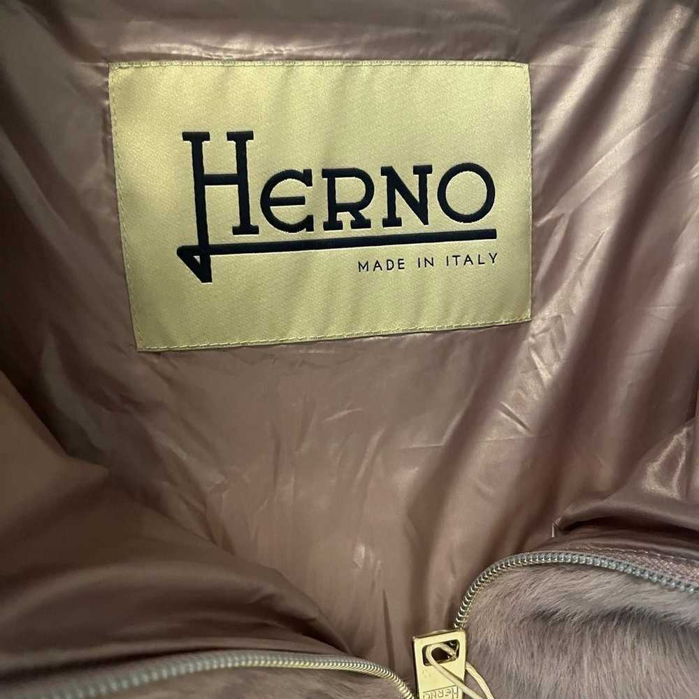 Herno Women's Faux-Fur Down Jacket Coat Mauve Siz… - image 8