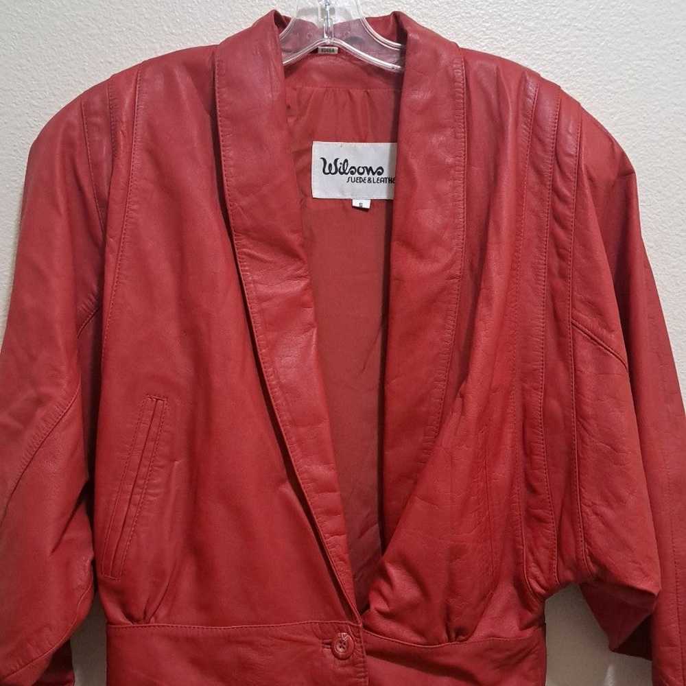 Wilson's • Red Michael Jackson 80s Style Leather … - image 3