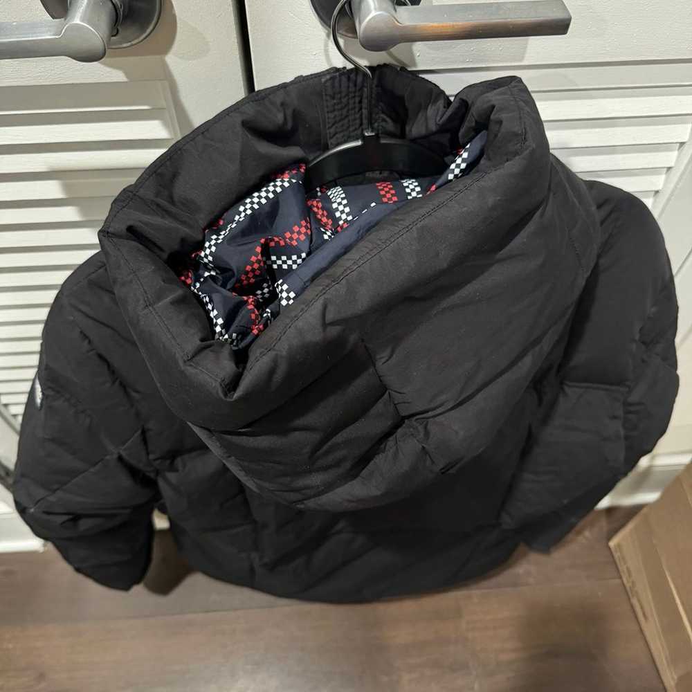 Moncler puffer jacket black red - image 5