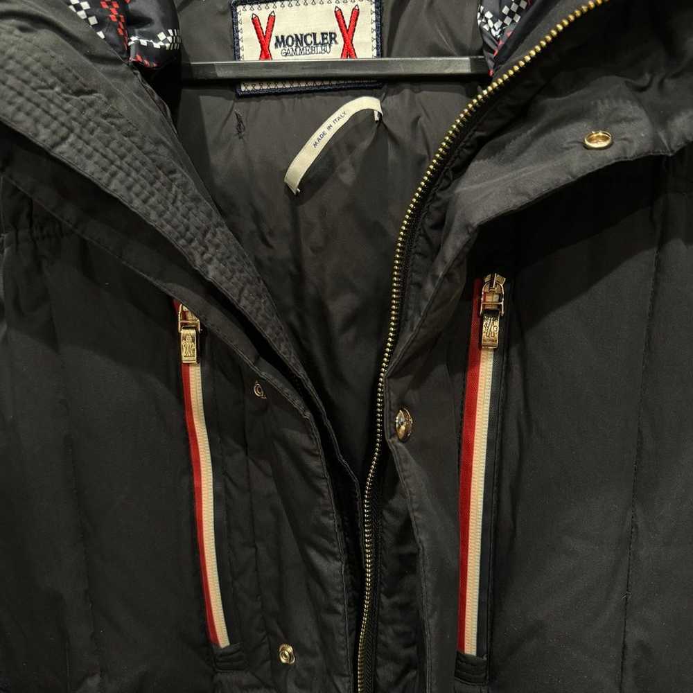 Moncler puffer jacket black red - image 9
