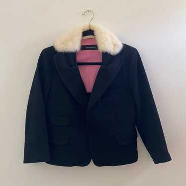 DSquared2 Wool Coat with Mink Collar - image 1