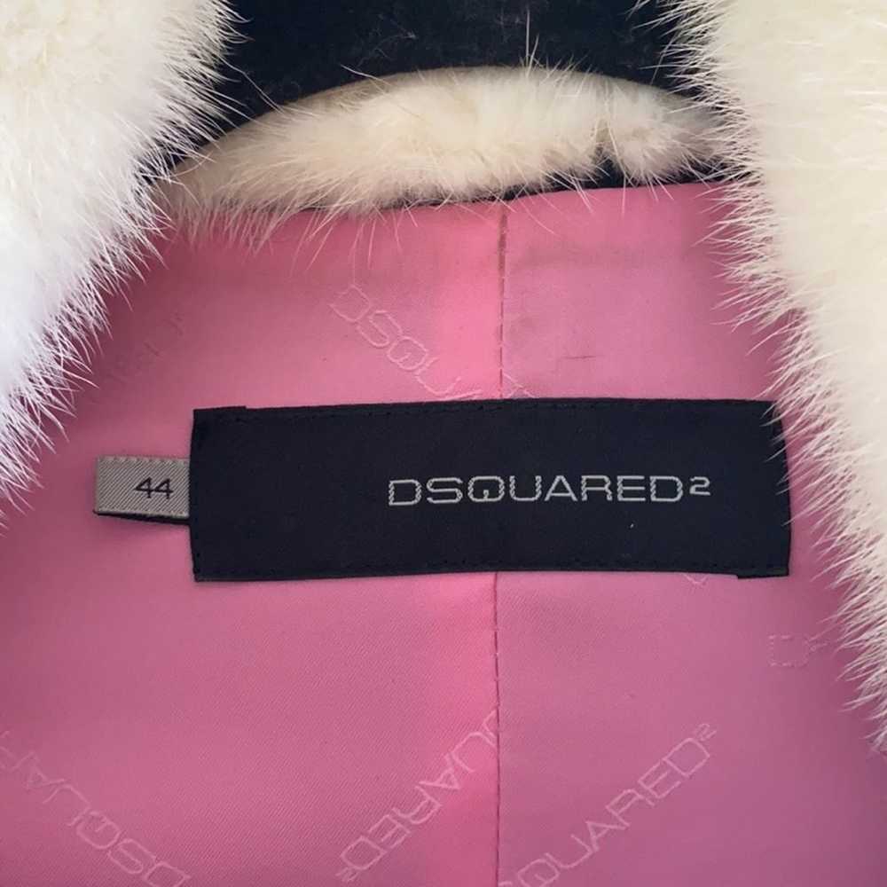 DSquared2 Wool Coat with Mink Collar - image 7